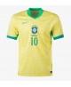 Günstige Brasilien Rodrygo Goes #10 Heimtrikot Copa America 2024 Kurzarm